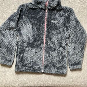 Columbia Kids Large Gray Fleece Jacket- Outdoor